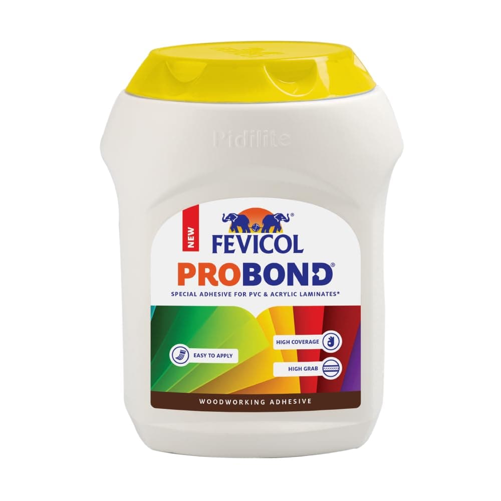 Fevicol Probond - Special Adhesive for Acrylic and PVC sheets | Heat Resistant | Spreads easily |1Kg
