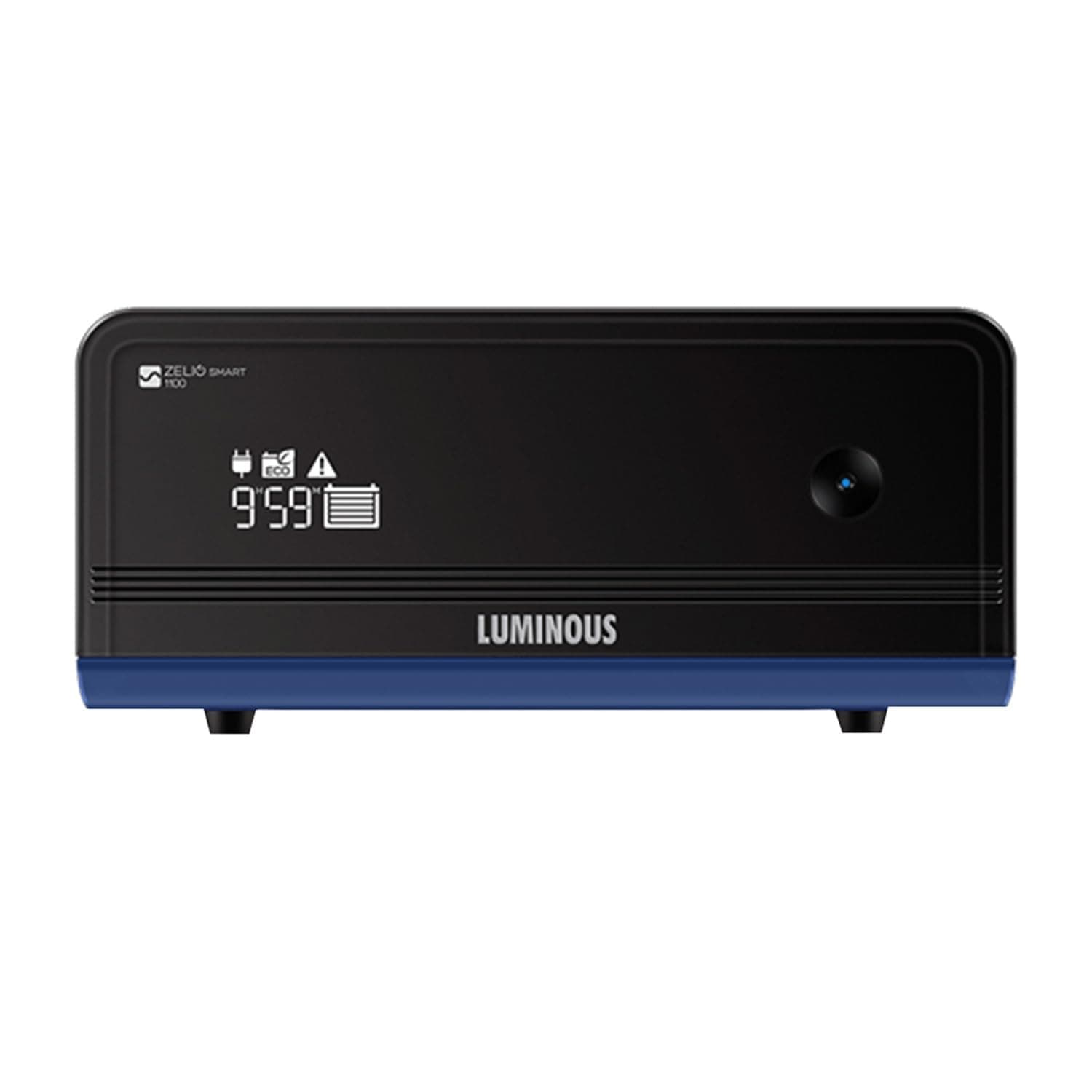 Luminous Zelio+ 1100 900VA 12V Pure Sine Wave Inverter for Home, Office & Shops | LCD Display & Easy Installation | Supports 1 Inverter Battery | 36 Months Warranty