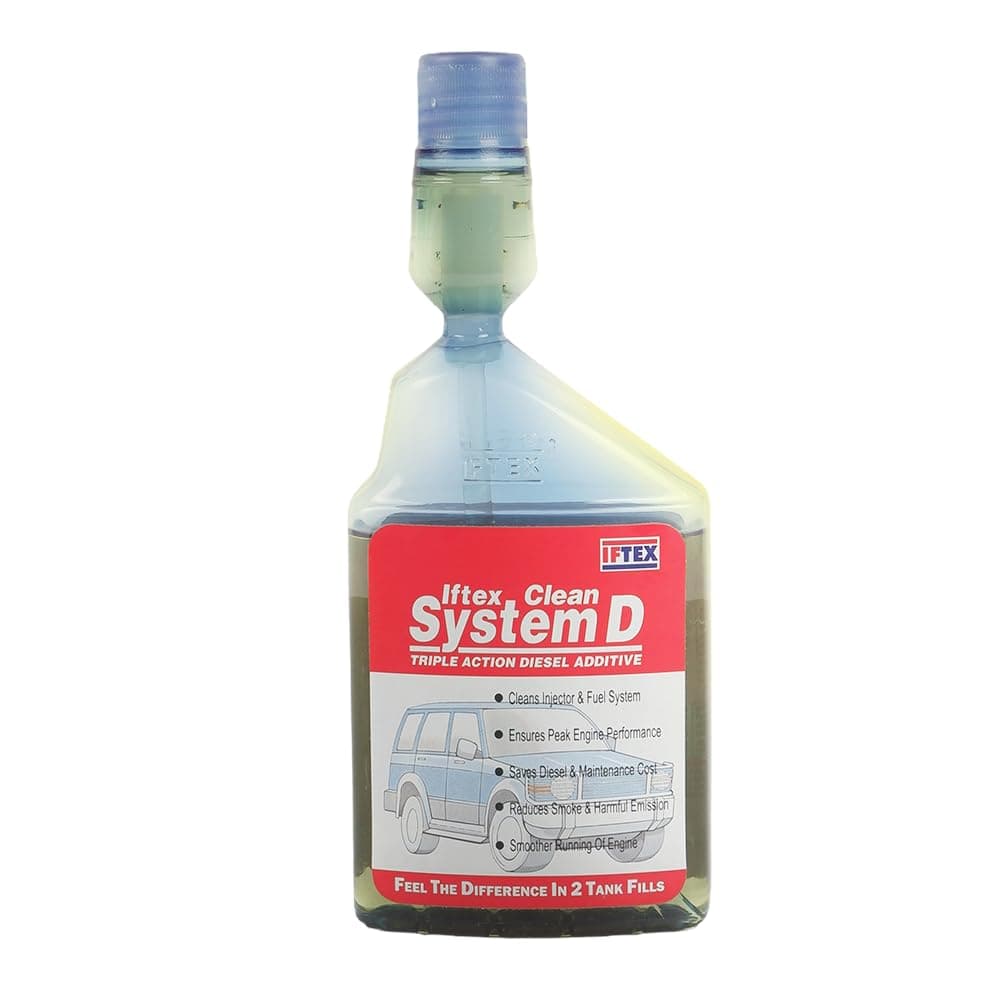 IFTEX Clean System D for all Diesel Cars (250 ml) / Diesel Fuel Treatment and Injector Cleaner for cleaning deposits and Mileage Improvement for Diesel Cars and SUV (250 ml)