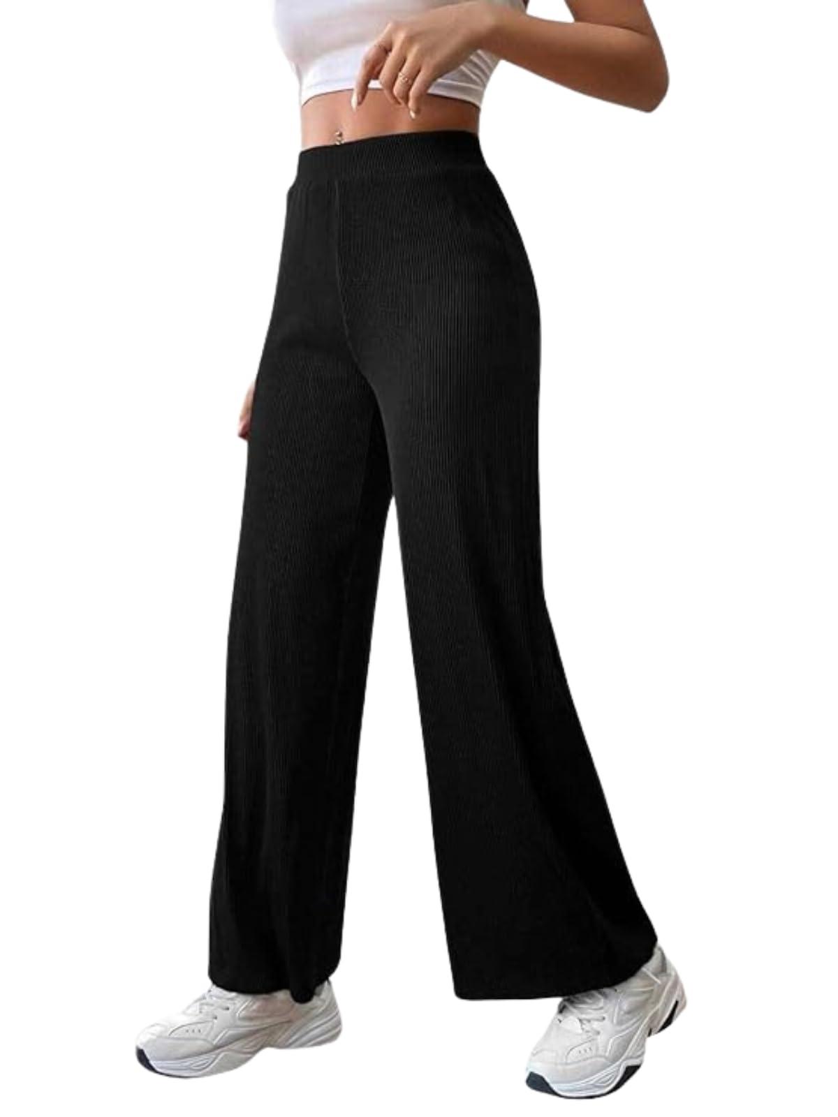 GRECIILOOKS Tailored Trouser for Women | Woman Trousers | Women's High-Waisted Pant | Woman's Trousers Pants Black