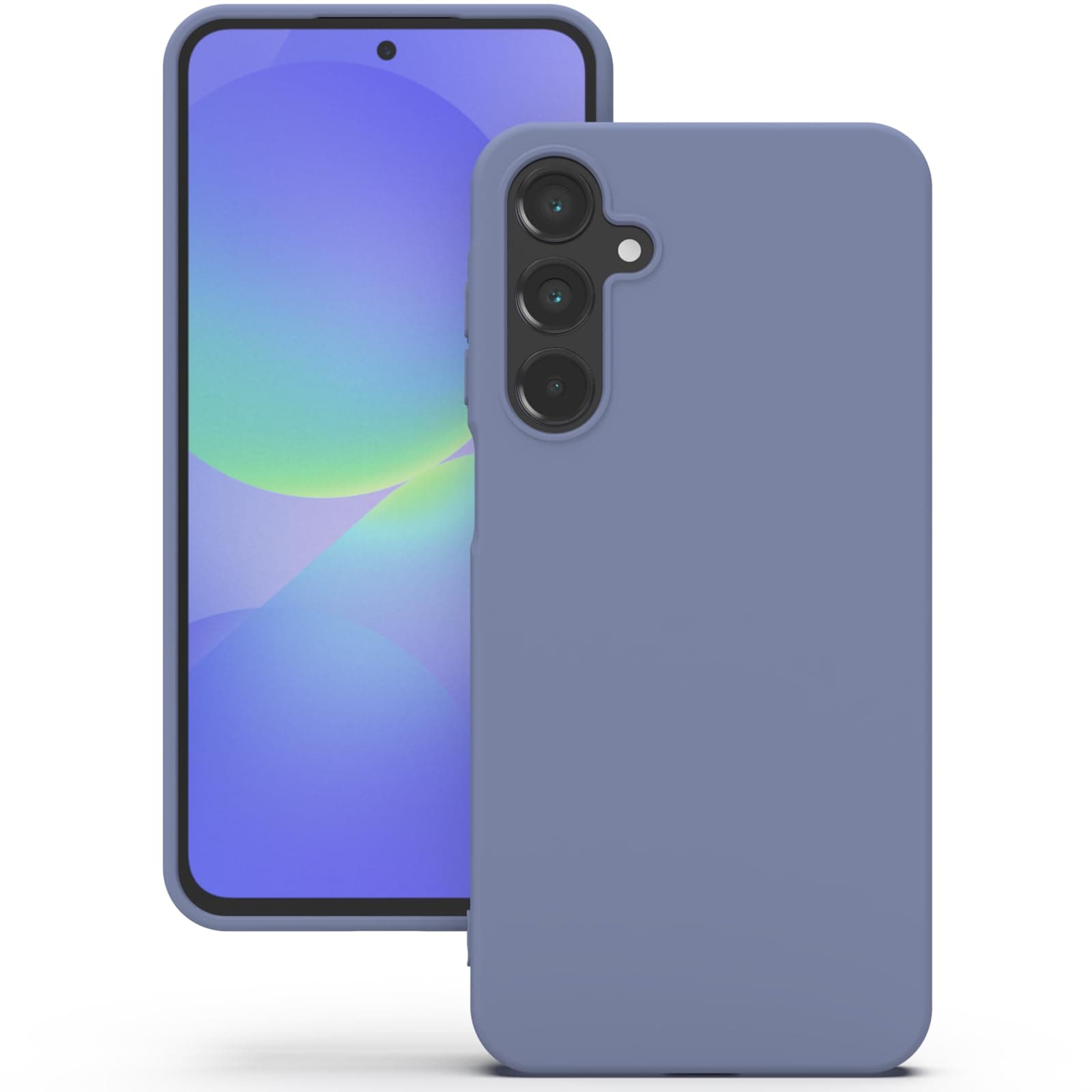 YATWIN Silicone Back Case for Samsung Galaxy A36, Soft-Touch Phone Back Cover for Samsung Galaxy A36 - Lavender Grey