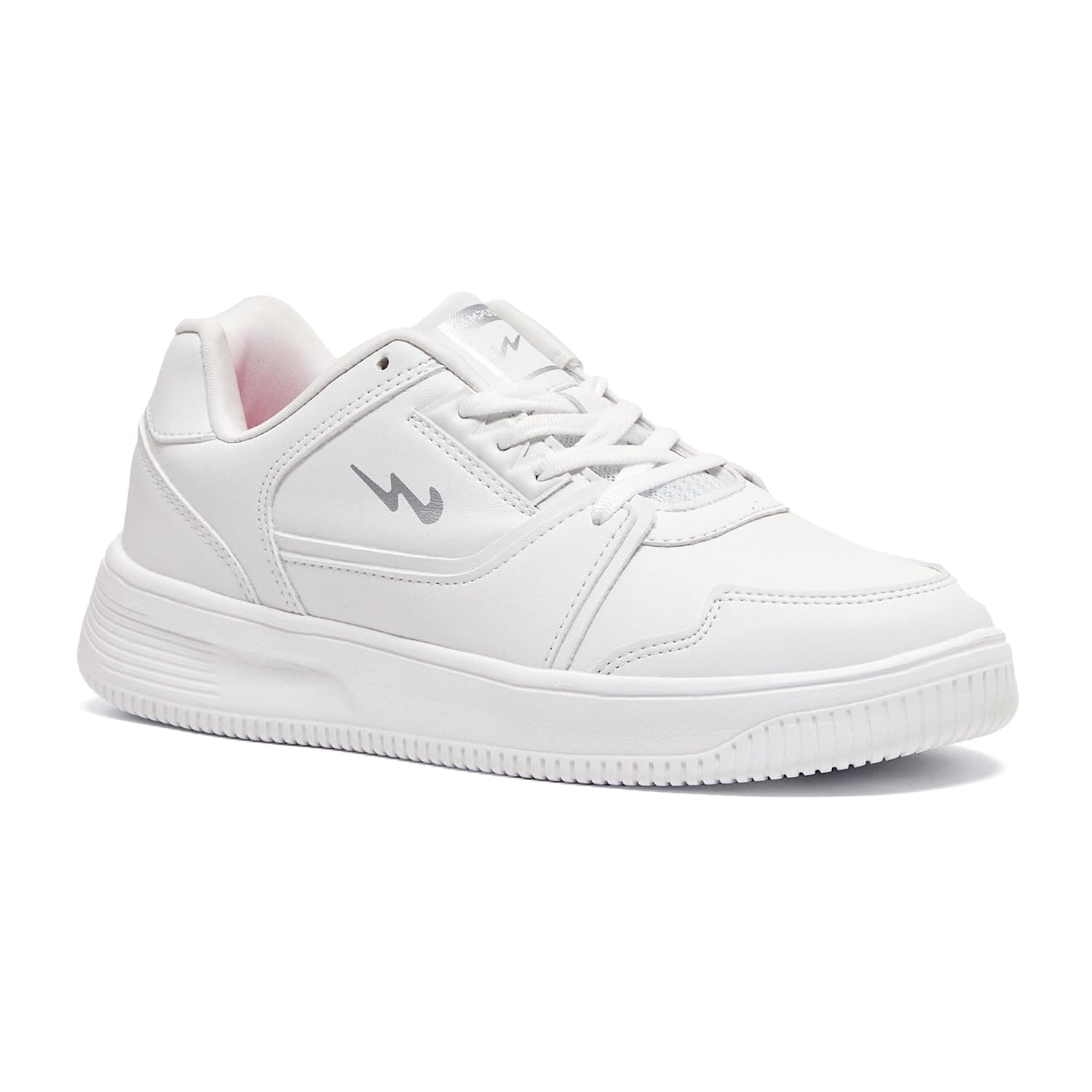 Campus Women's OG-L3 Sneakers WHT/Silver - 5UK/India