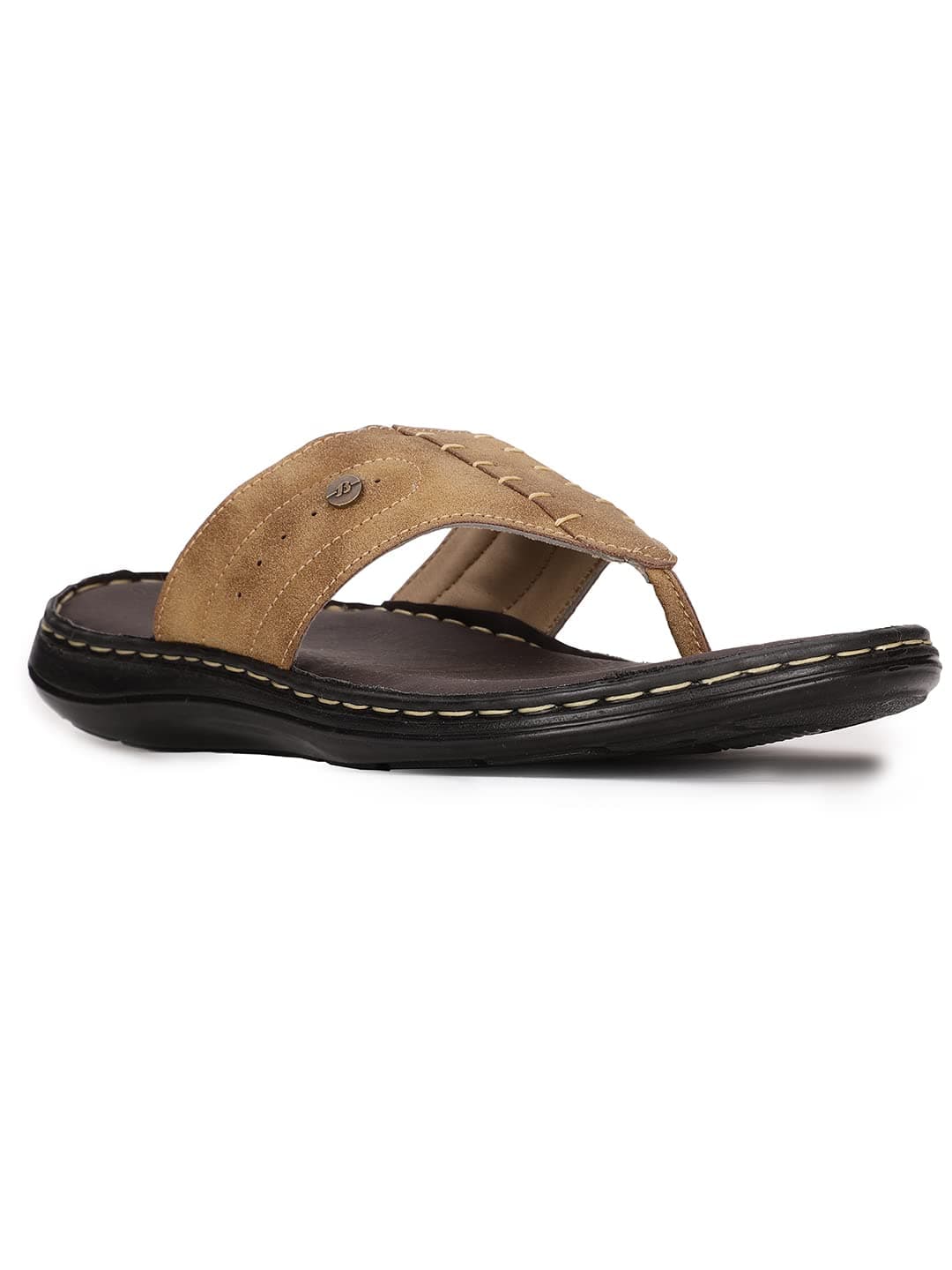 Bata Men's TERRANCE CUSHION Casual Slipper's BROWN - 8 UK (8714243)
