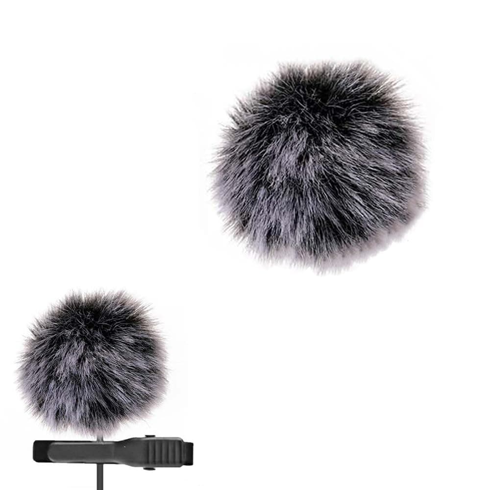 Furry Mic Cover for Lapel Microphone, 10 mm Dead Cat Windscreen