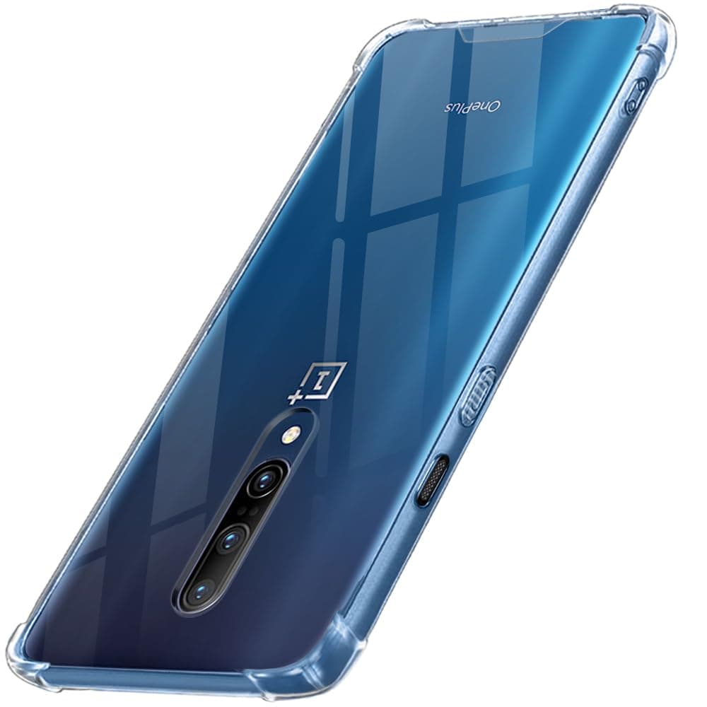 TheGiftKart Crystal Clear Back Cover Case for OnePlus 7 Pro | Shock Proof 360° Protection | Hard Clear Back Cover Case for OnePlus 7 Pro (PC & TPU, Transparent Bumper)