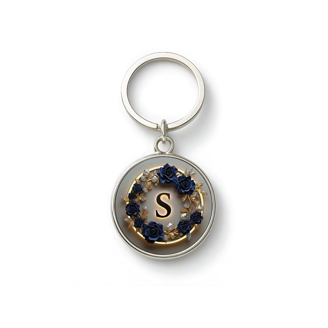 magical gifts MG | Premium Alphabet & Initial Metal Keychain for Bags & Keys | Double-Sided | Personalized Initial Charm Keyring | Heavy-Duty Metal | Perfect for Gifting & Daily Use