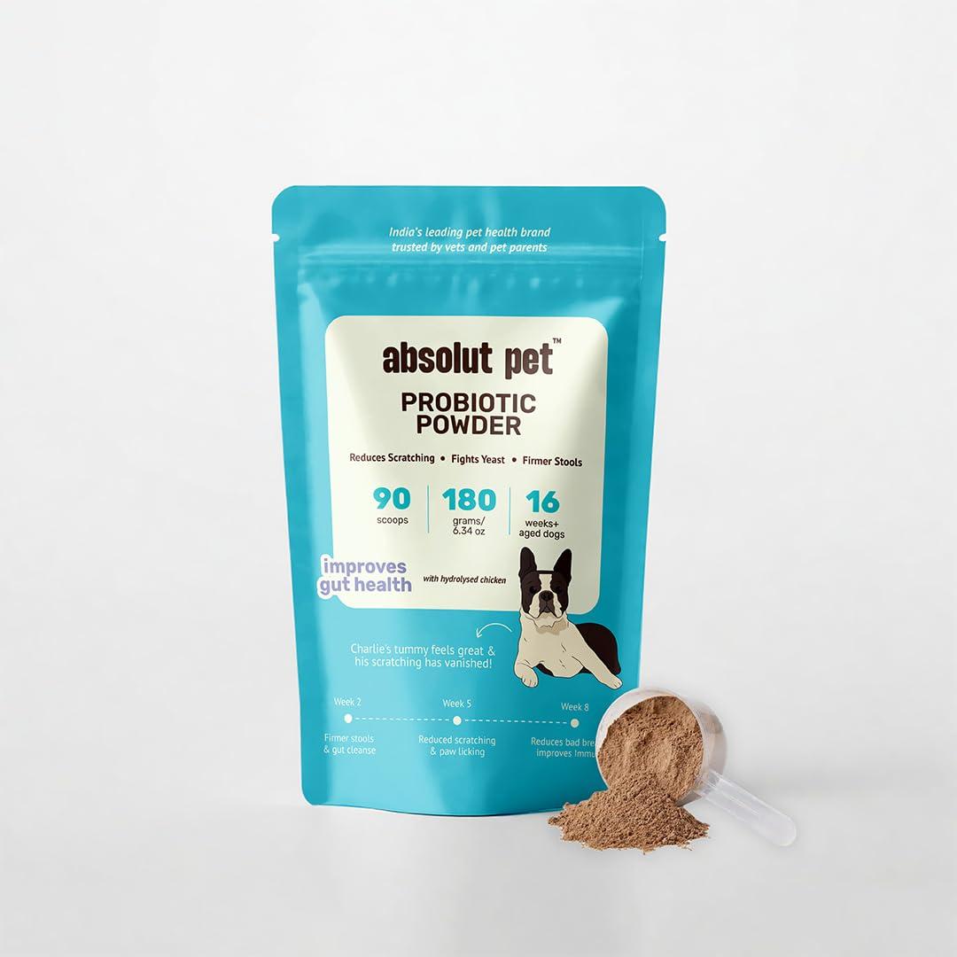 Absolut Pet Probiotic Gut Health Powder for Dogs | 90 Servings