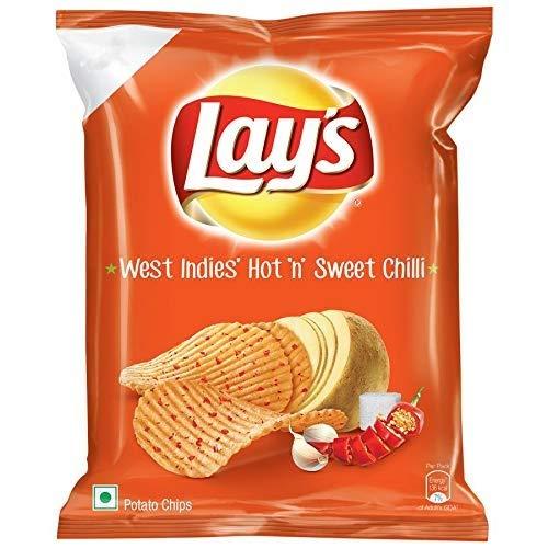 Lay's Potato Chips, Hot 'N' Sweet Chilli Pouch, 30 Gm - [Pack of 20]