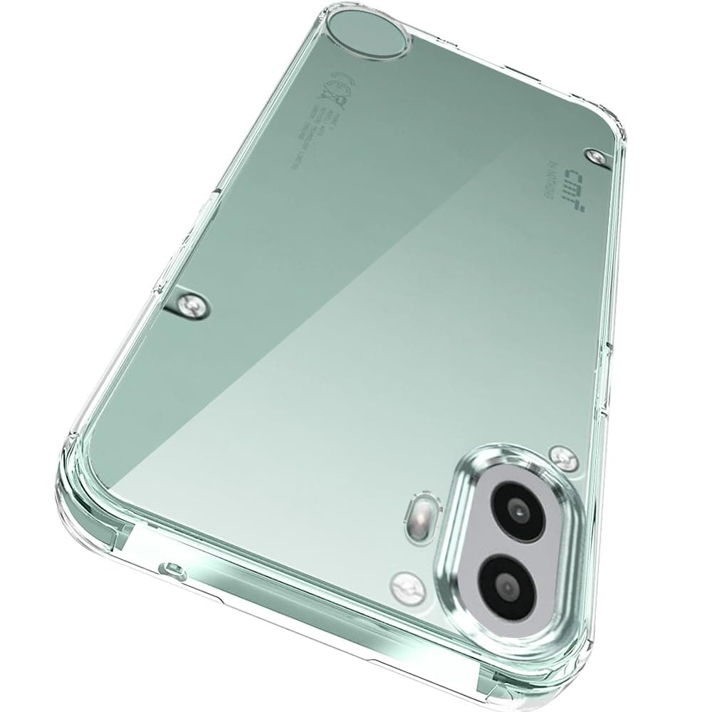 TheGiftKart Ultra-Hybrid Crystal Clear Back Case Cover for Nothing CMF Phone 1 5G | Shockproof Design | Hard Back Cover Case for Nothing CMF Phone 1 5G (PC & TPU, Transparent)