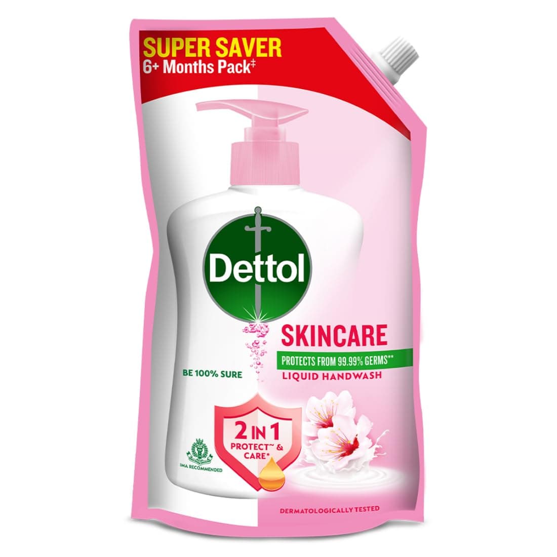 Dettol Liquid Handwash Refill – Skincare Hand Wash- 675ml | pH Balanced | 10x Better Germ Protection