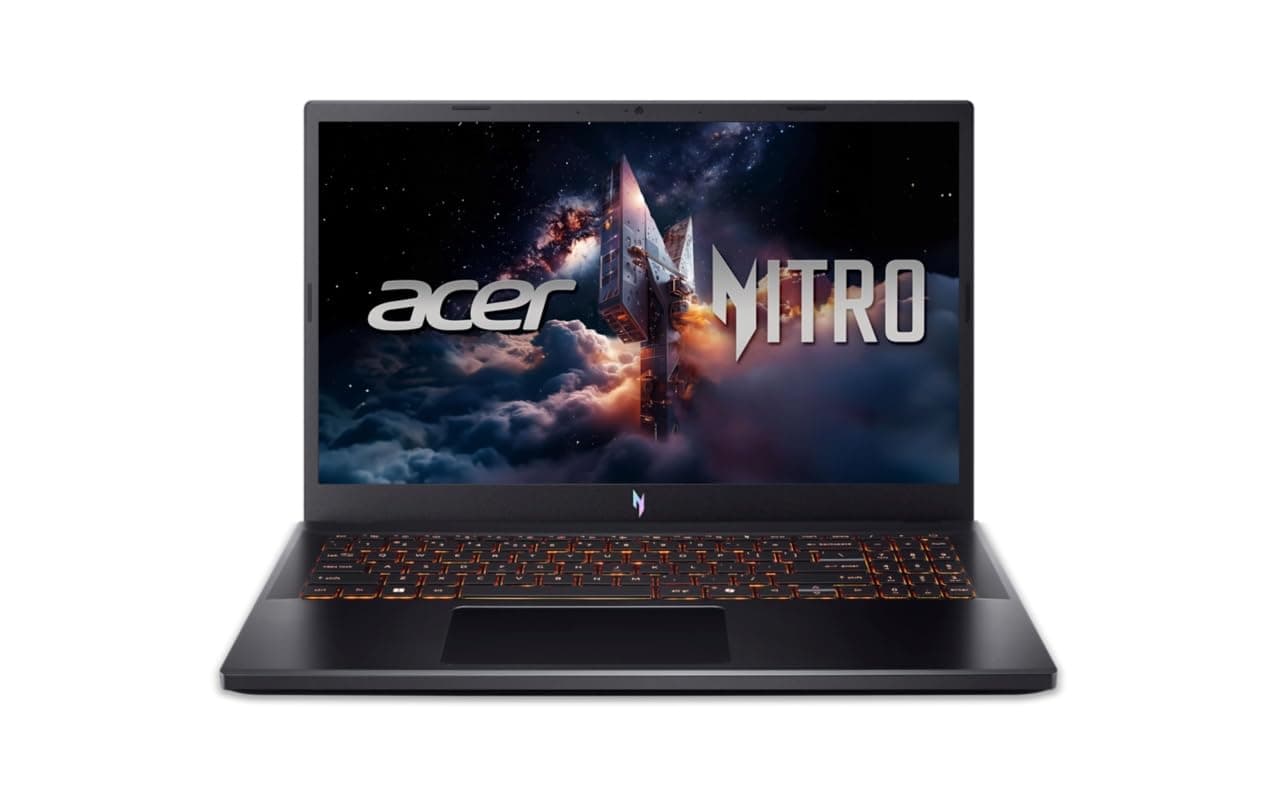acer Nitro V 15, Intel core i7-13th Gen 13620H,NVIDIA GeForce RTX - 5050 8GB, 16 GB,512 GB,Full HD IPS,15.6"/39.62 cm,165 Hz, Win 11 Home, Obsidian Black, 2.113 kg, ANV15-52, Amber KB,Gaming Laptop