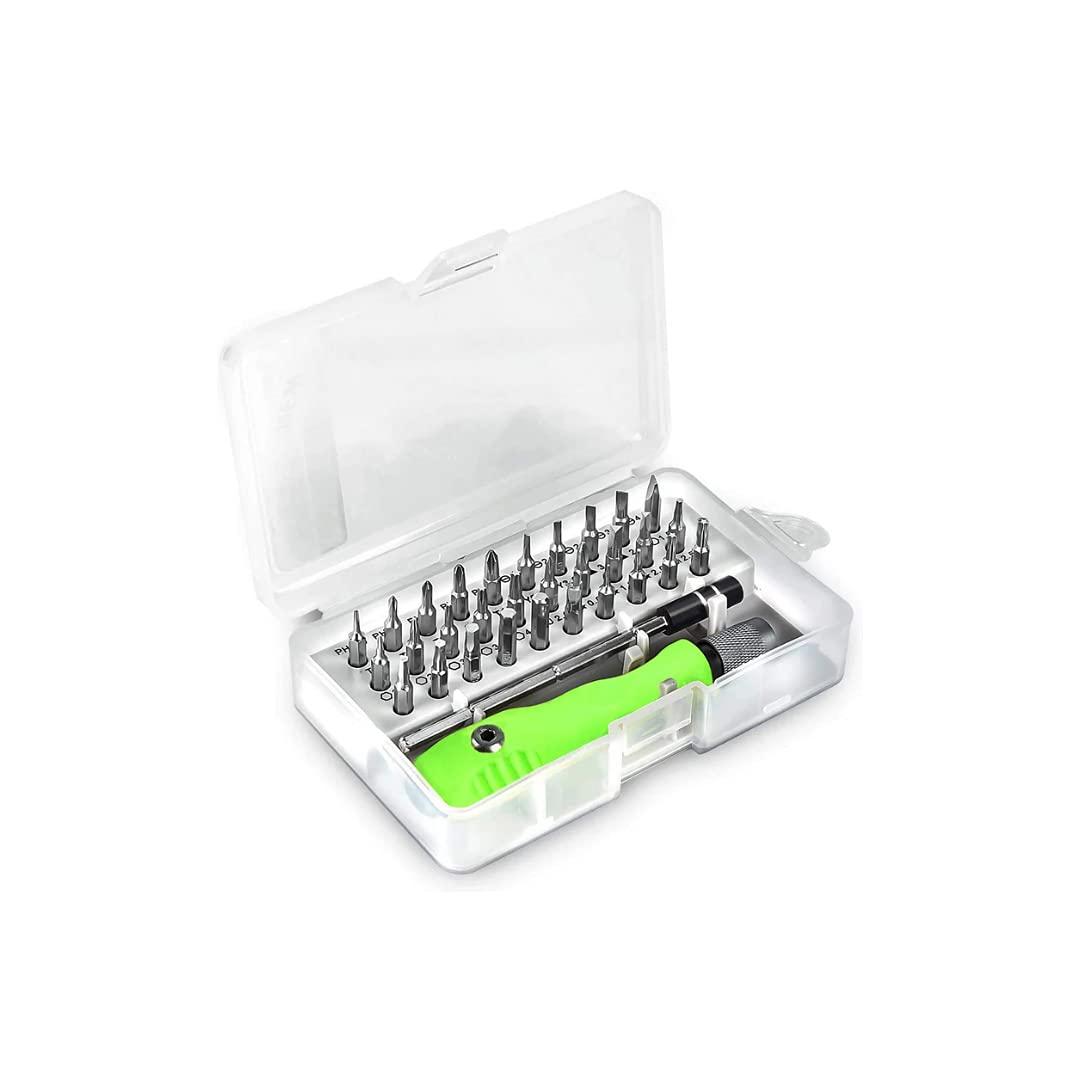 Sulfar 32 in 1 Interchangeble Multipurpose Mini Screwdriver Set Magnetic Slot Wrench Bits Repair Tools Kit Set Combination Screwdriver Set for Home Appliance,Laptop,Mobile,Computer