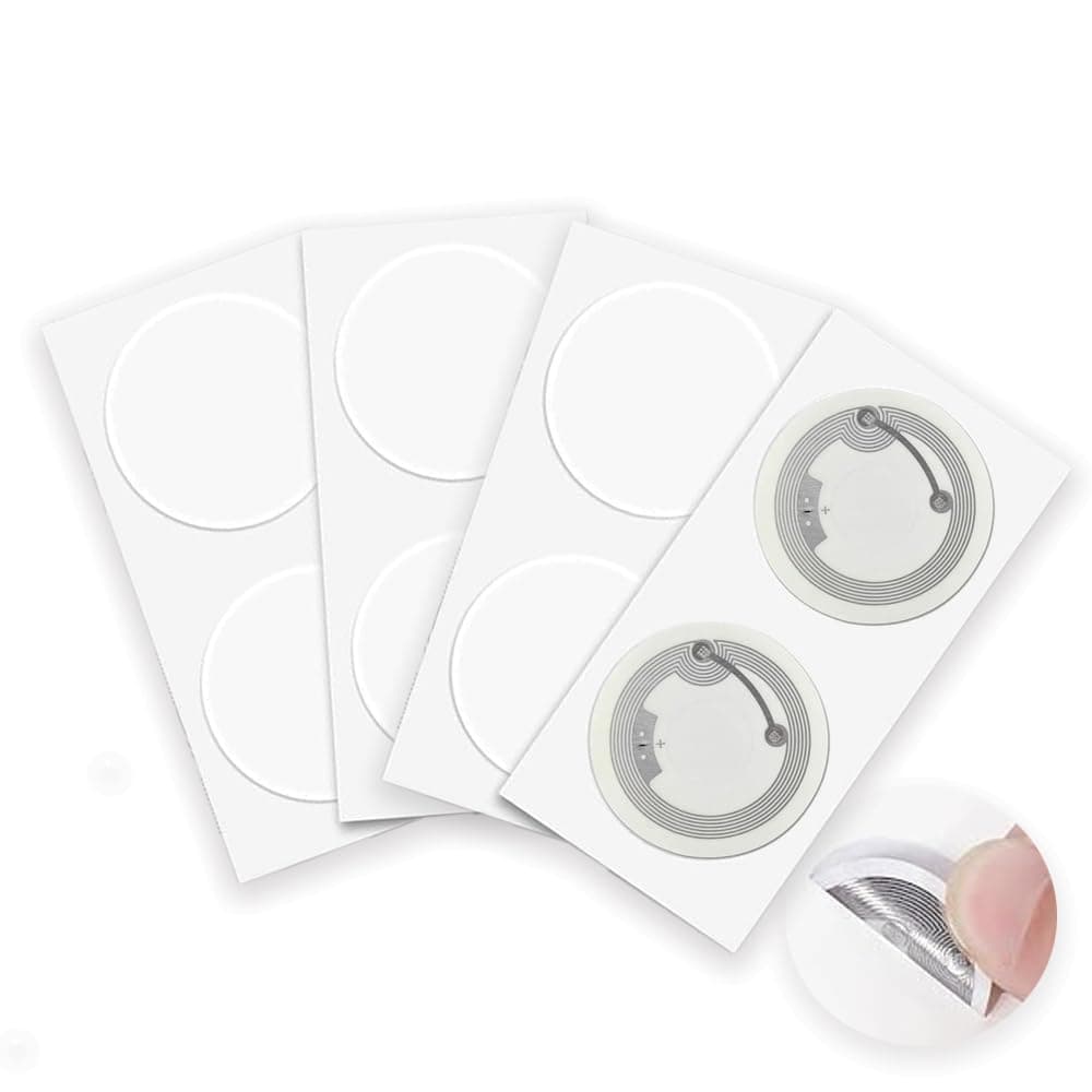 (Pack of 10) NFC Tag Sticker | NTAG213 | Rewrittable | Compatible with All NFC Supported Phones & Readers