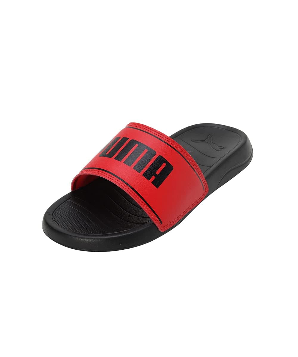 Puma unisex-adult Slide Max Black-For All Time Red Slide Sandal - 11 UK (39453703)