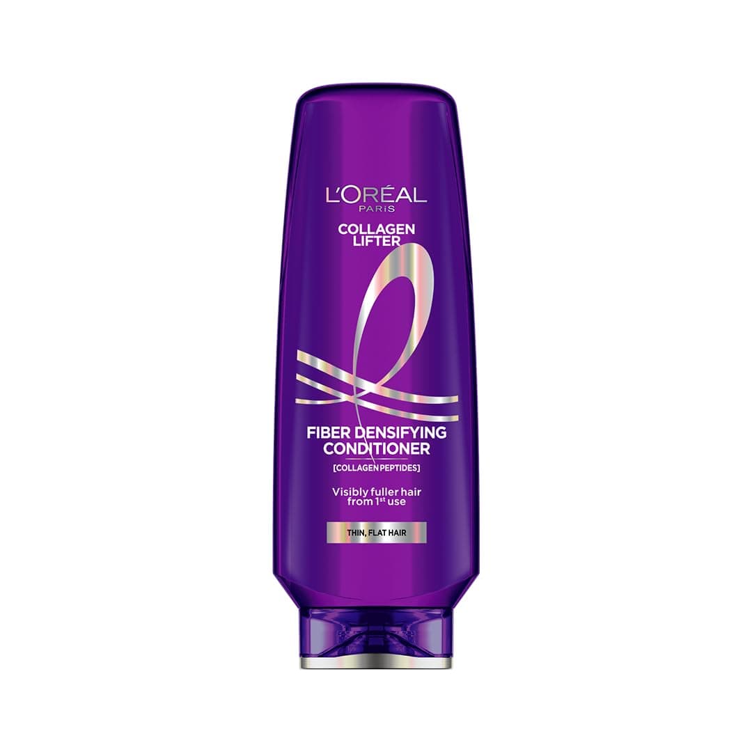 L'Oréal Paris Collagen Lifter Volumizing conditioner with Collagen Peptides for thin, flat hair | 72H Volume, easy detangling & softer hair, 340ml