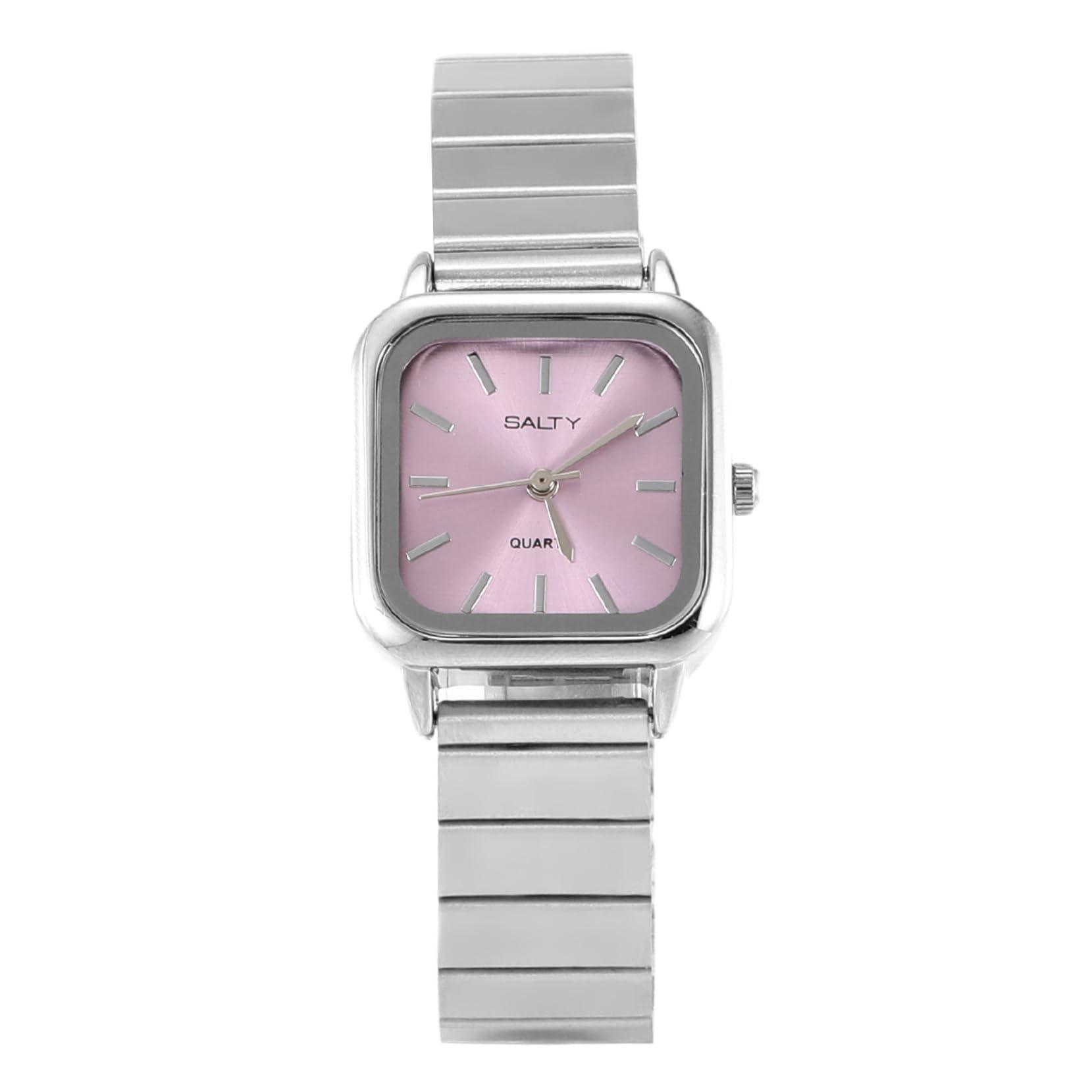 SALTY The Lilac Square Dial Sleek Quartz Analog Watch for Women & Girls | Stylish Watch | 1 year Warranty | Wrist Watches for Girls | Ideal for gifting | Gift for Diwali, Christmas, Marriage, Birthday