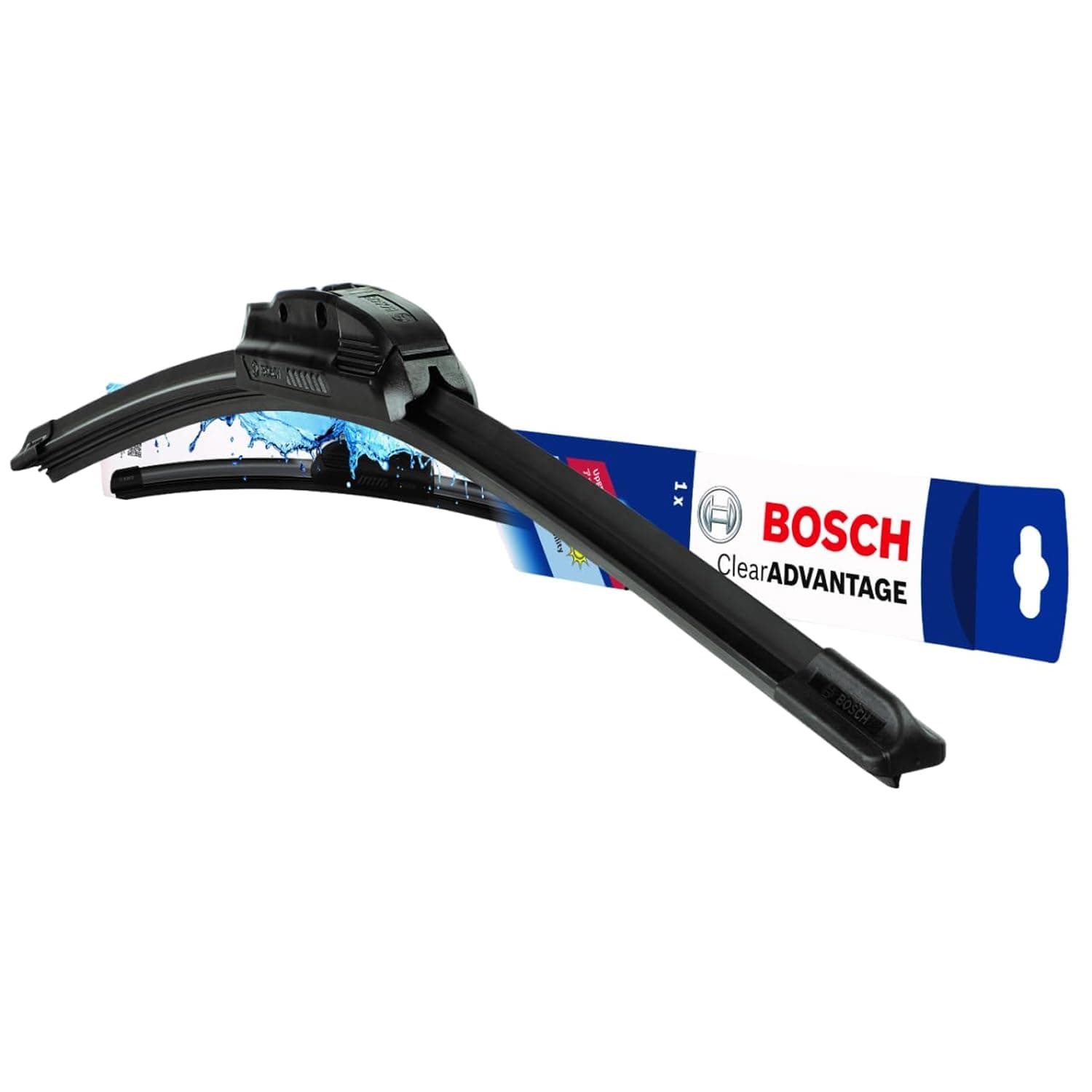 Bosch Wiper Blade 3397016584KTS CLEAR Advantage, Single, 26 Inch, Driver Side, Comes with Easy to Install Quick-clip Adapter