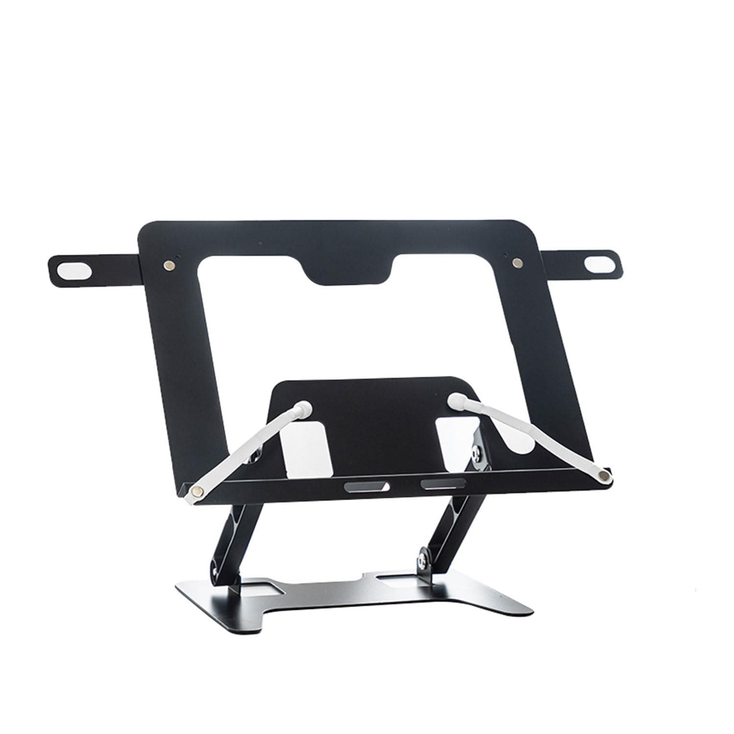 Volo Book Stand Holder - Portable Metal Desktop Adjustable Foldable Cookbook Holder,Recipe Book Holder,Textbook Stand,Music Stand,Book Stands & Holders for Reading (Black (Heavy Duty))