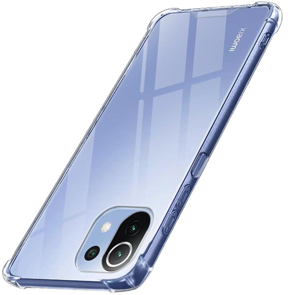 TheGiftKart ShockProof Clear Back Cover Case for Xiaomi Mi 11 Lite NE 5G / Mi 11 Lite | 360 Degree Protection | Hard Transparent Back Case for Mi 11 Lite / 11 Lite NE 5G (PC & TPU, Transparent Bumper)