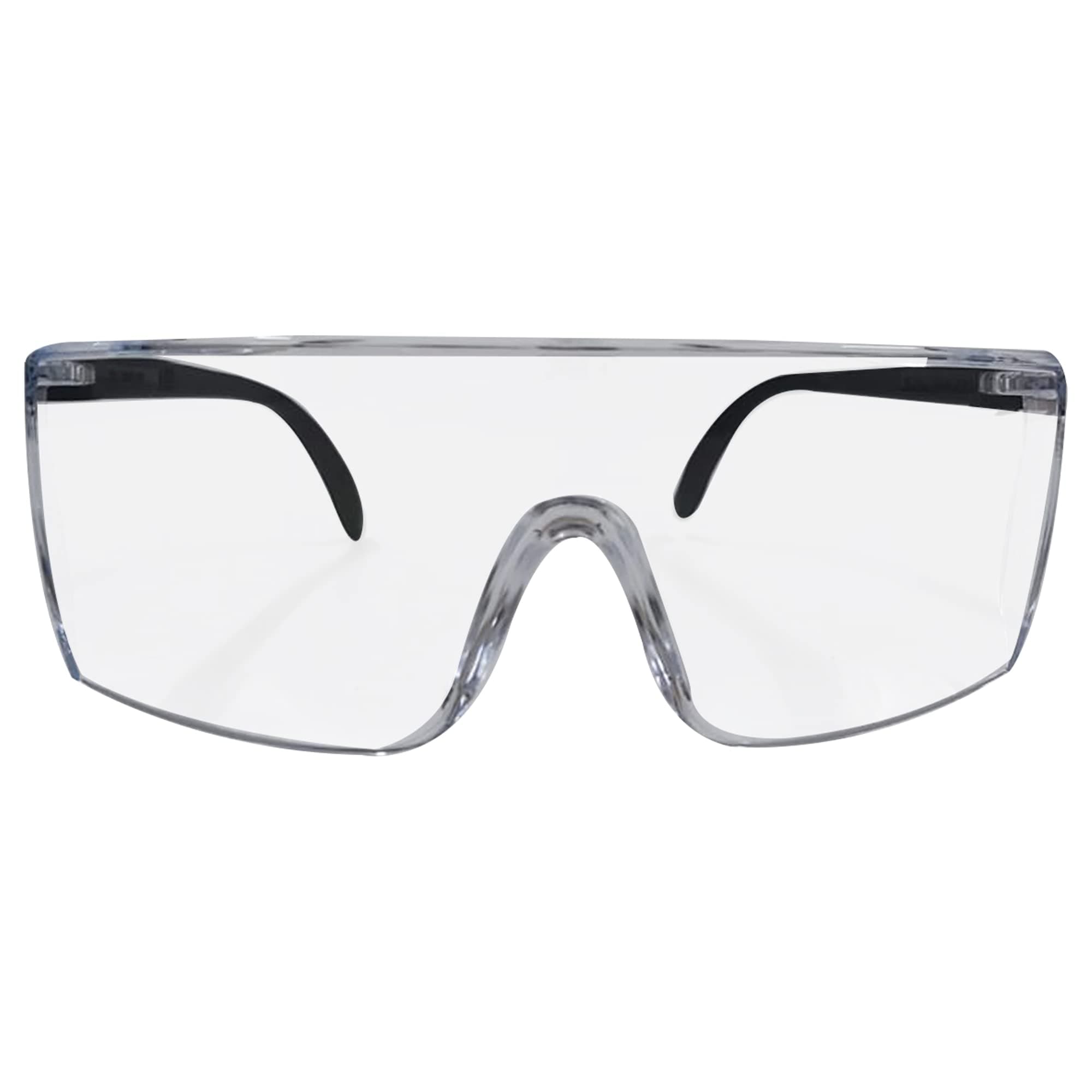 3M Polycarbonate 1709IN Safety Goggles Hard Coat Eye Protector Anti Pollution Eyewear For Multipurpose Use In Riding Motorcycle, Construction, Clear Transparent (Pack Of 1)