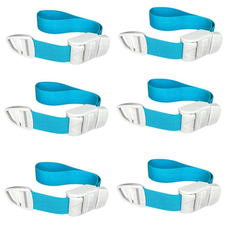 OTICA Medical Tourniquet Band for Blood Collection Adjustable Quick Release Buckle Medical Emergency Tourniquet Belt With High Elasticity for Hospital and Medical First Aid Phlebotomy Use Pack of 6
