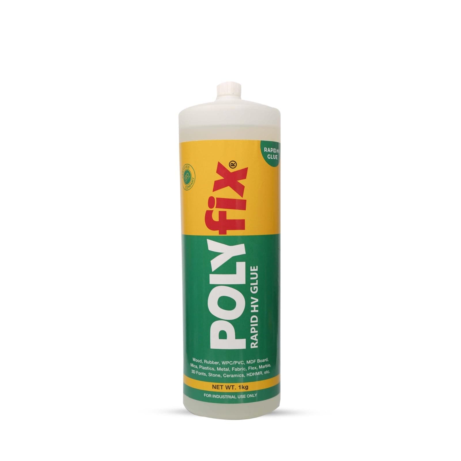 Polyfix Rapid HV Glue for adhesion of MDF, Furniture, PVC/WPC board, Mica, Charcoal, Rubber, Ceramics, Metals, Plastics, Stone, Marble etc. - 1Kg