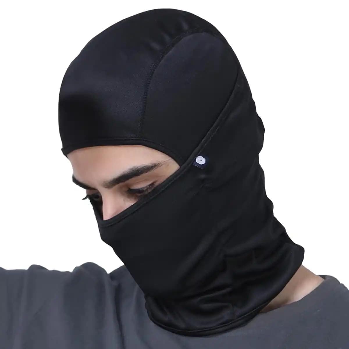 Boldfit face mask for bikers full face mask for bikers helmet head cover balaclava for men bike riding & biker head cover for helmet for men Balaclava for adult Black Masks for Bike Riding Matt Black