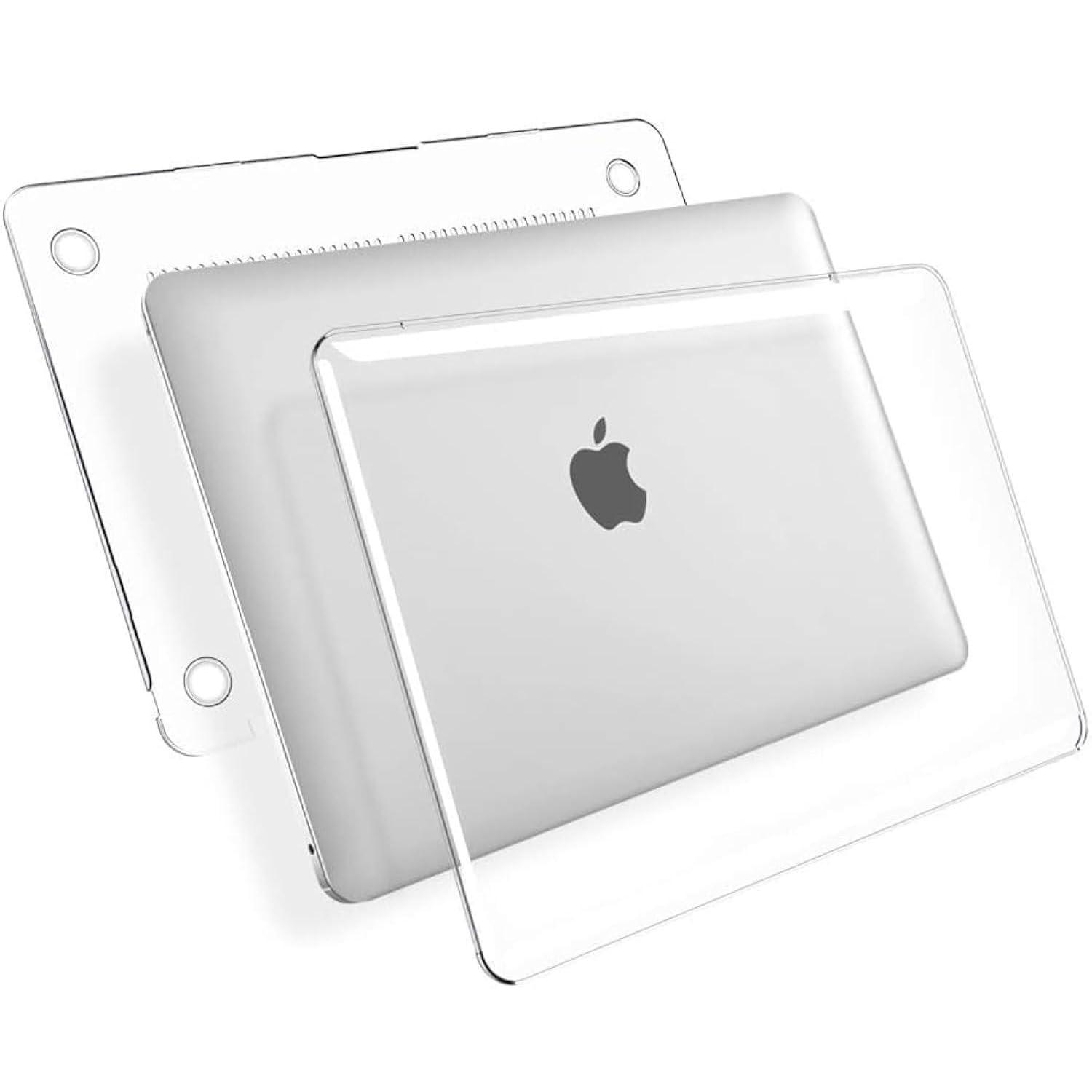 Dyazo 13.3 Inch Laptop Case | Cover | Hard Shell Protector Compatible for Apple MacBook 13 Inch 2020/2019 / 2018 Mac Book Air M1 A2337 A2179 A1932 (Transparent)