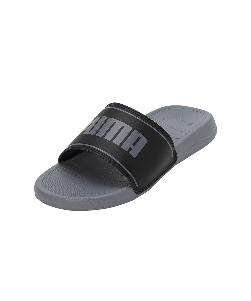 Puma unisex-adult Slide Max Black-Gray Tile Slide Sandal - 10 UK (39453707)