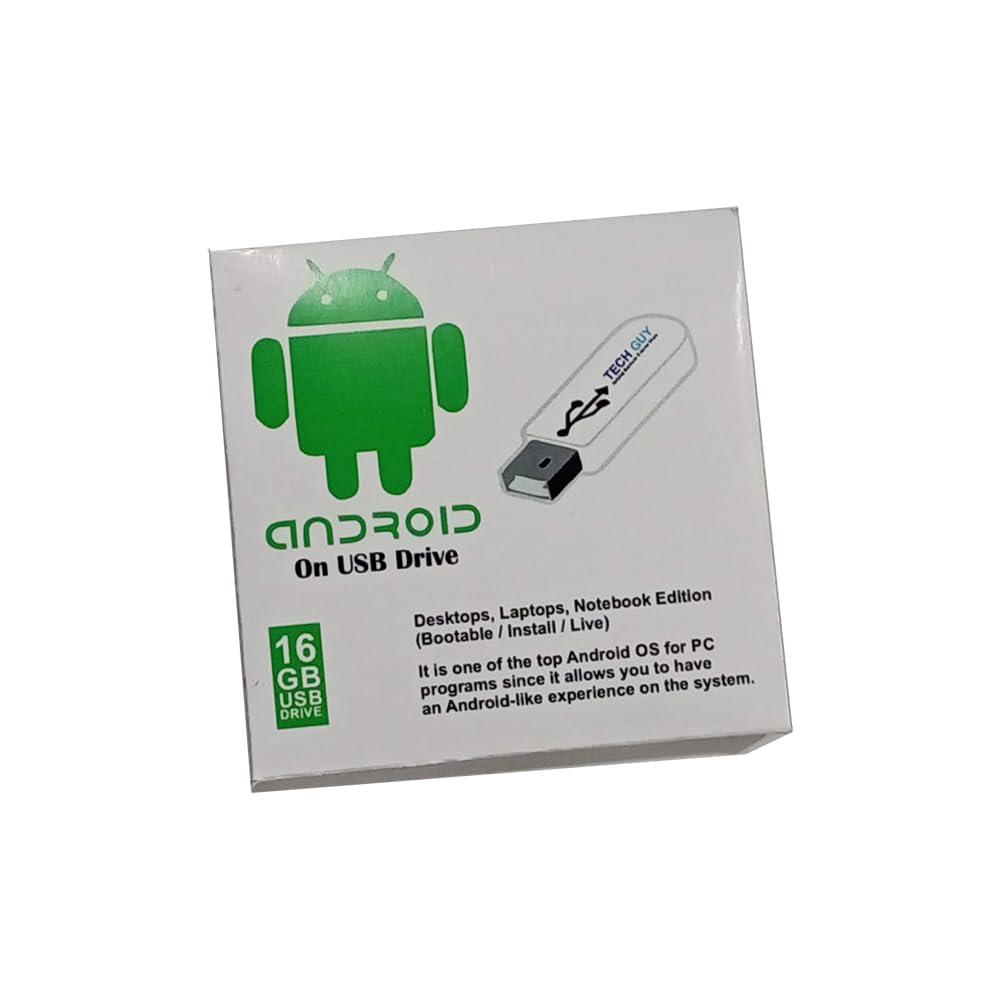 TechGuy4u Android Live & Install Operating System on 16GB USB Drive for Desktops Laptops Notebook