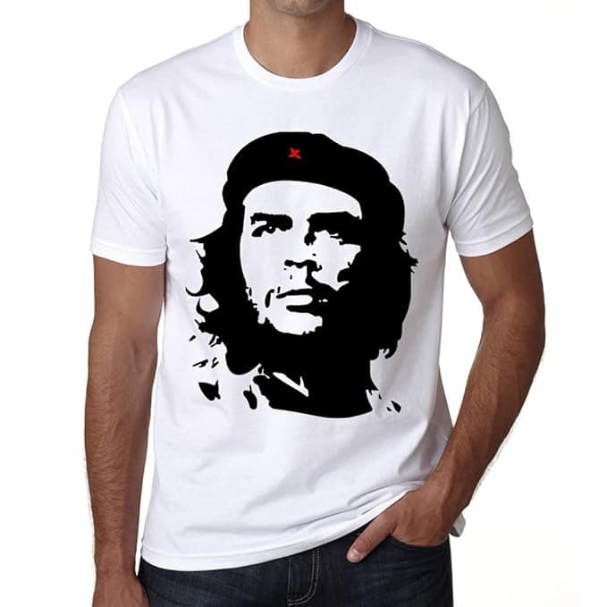 Che Guevara White, Mens Tshirts, Picture Cotton t-shirtMen, Gift Tshirts