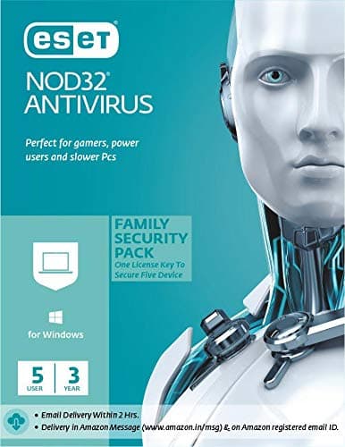 ESET NOD32 Antivirus Family Security Pack ( 5 User, 3 Year ) (Email Delivery in 2 Hours - No CD)