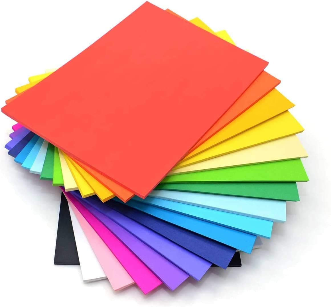 Eclet A4 100 Coloured Sheets (10 Sheets each color) Copy Printing/Art and Craft Paper Double Sided ColouredOffice Stationery Children's Day Gift, Birthday Gift, Party Favors,christmas decor etc