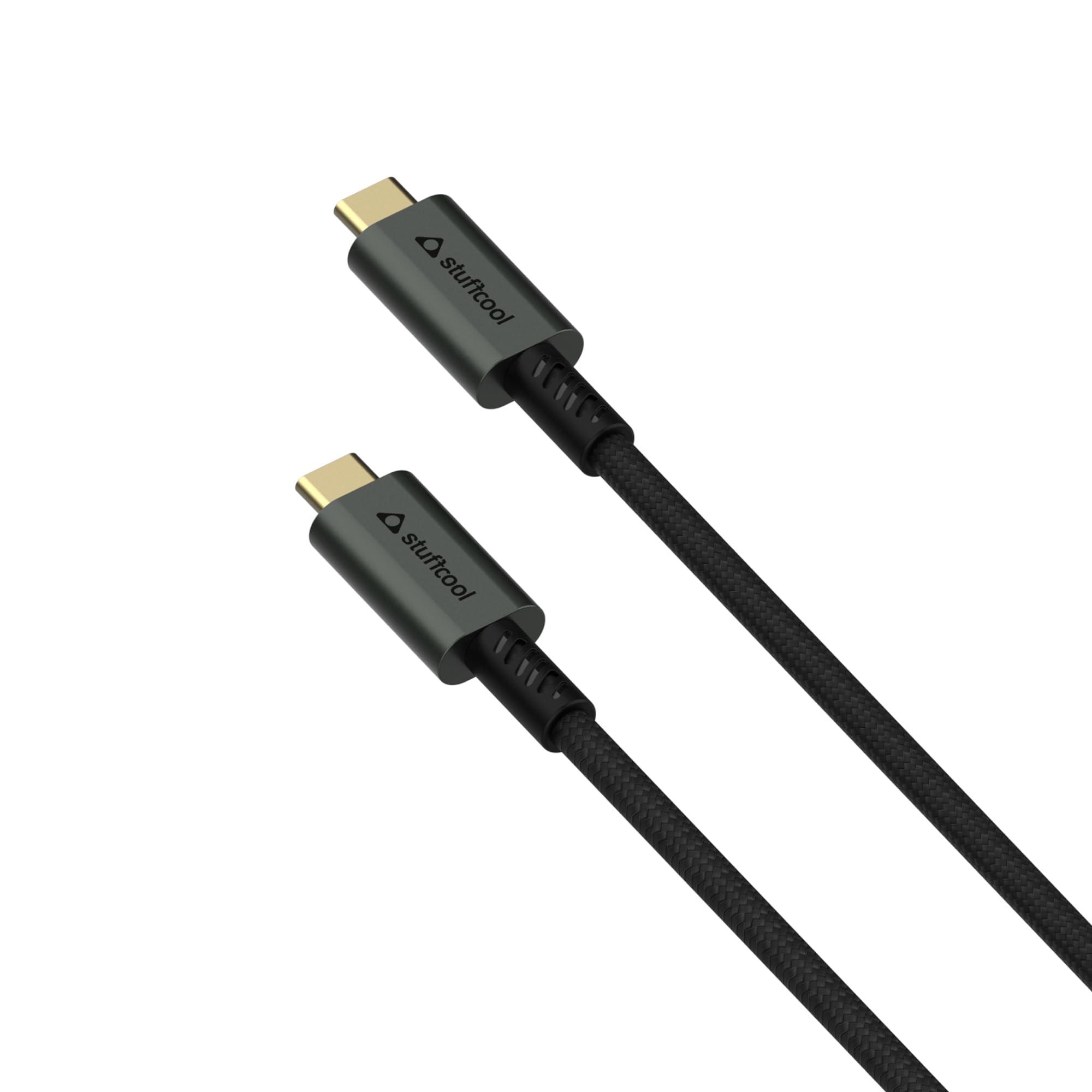Stuffcool Primus USB 4 Type-C to Type-C Cable with 240W Power and 40Gbps Data with 8K Video Transmission, 1M, Black