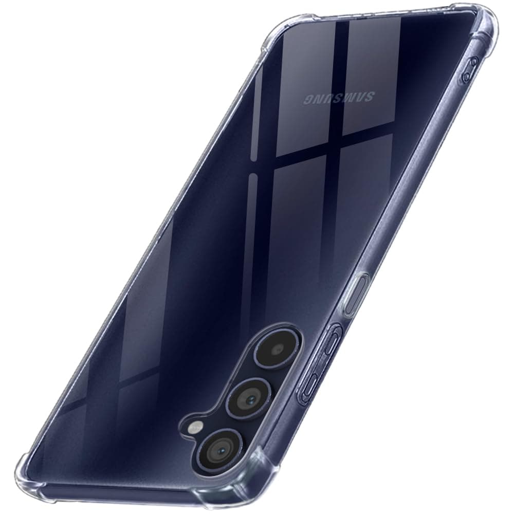 TheGiftKart Shockproof Hybrid Crystal Clear Samsung Galaxy F54 5G Back Cover Case | 360 Degree Protection | Transparent Hard Back Cover Case for Samsung Galaxy F54 5G (PC & TPU, Transparent Bumper)