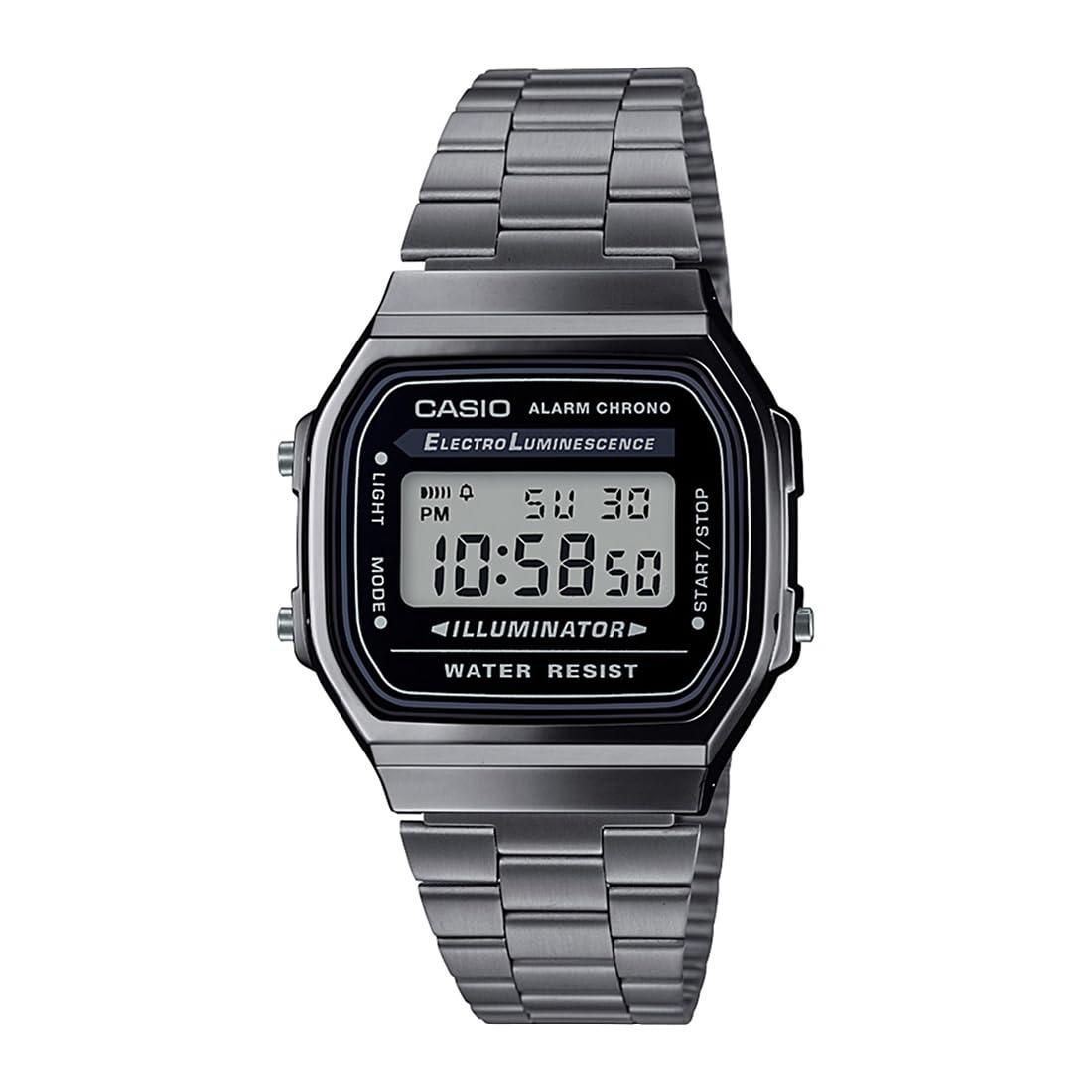 Casio Vintage Series Digital Black Dial Unisex's Watch-A168WGG-1ADF