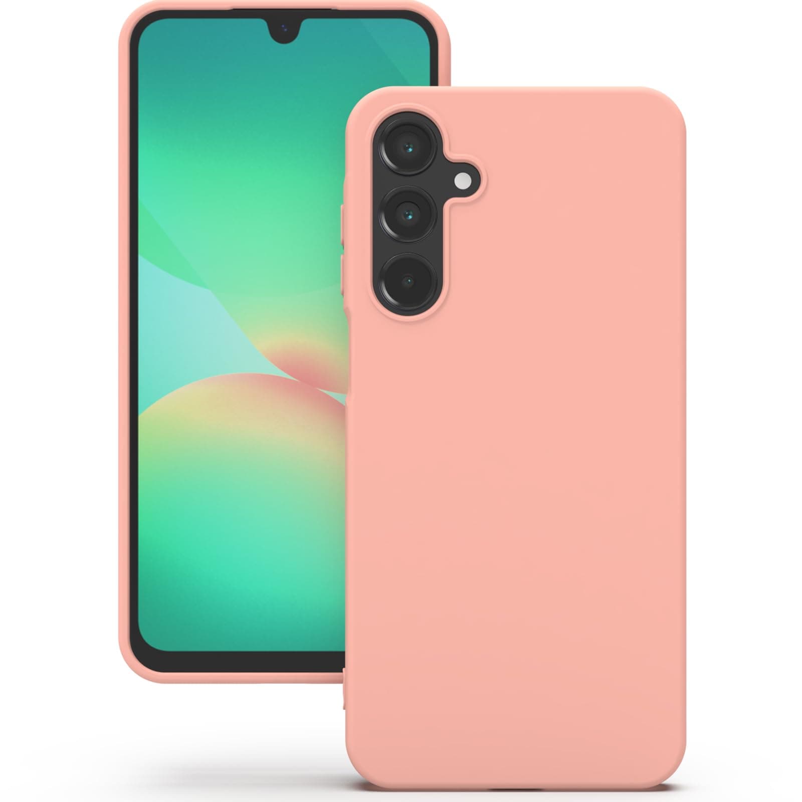 YATWIN Silicone Back Case for Samsung Galaxy A26, Soft-Touch Phone Back Cover for Samsung Galaxy A26 - Pink