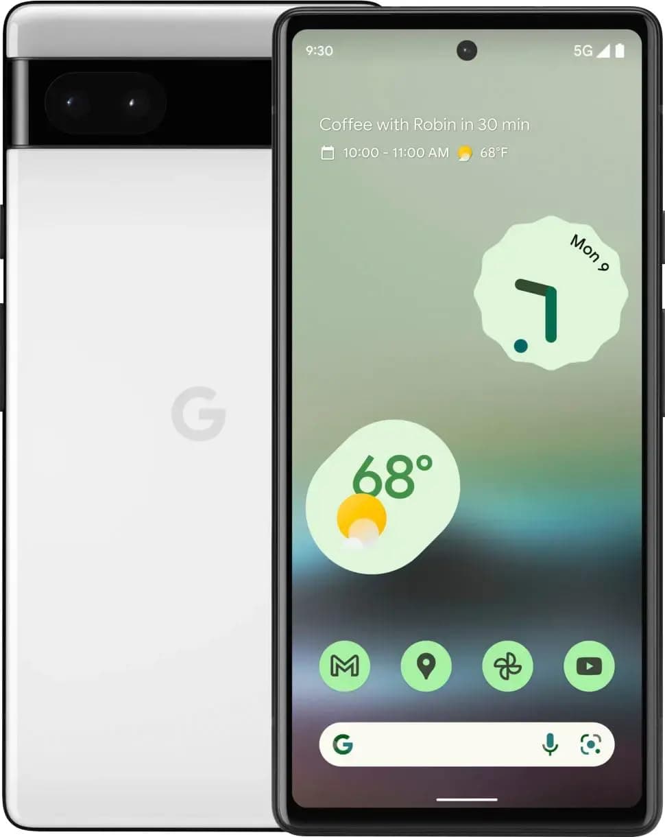 Google Pixel 6a 5G (Chalk, 6GB RAM, 128GB Storage)