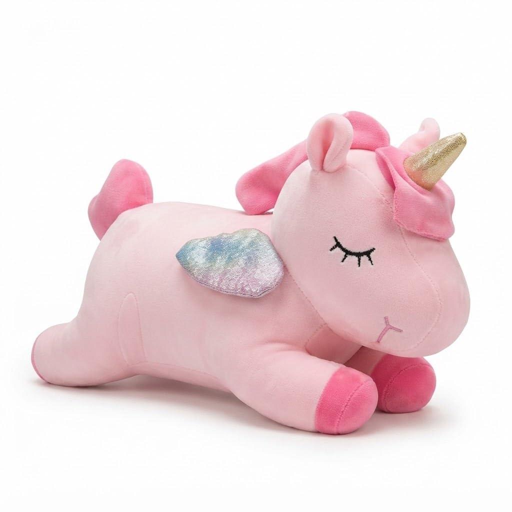 Storescent Soft Toys for Kids - Stuffed Animal Plush Soft Toy for Boys & Girls | Plushie Toy Unicorn Pink 30cm