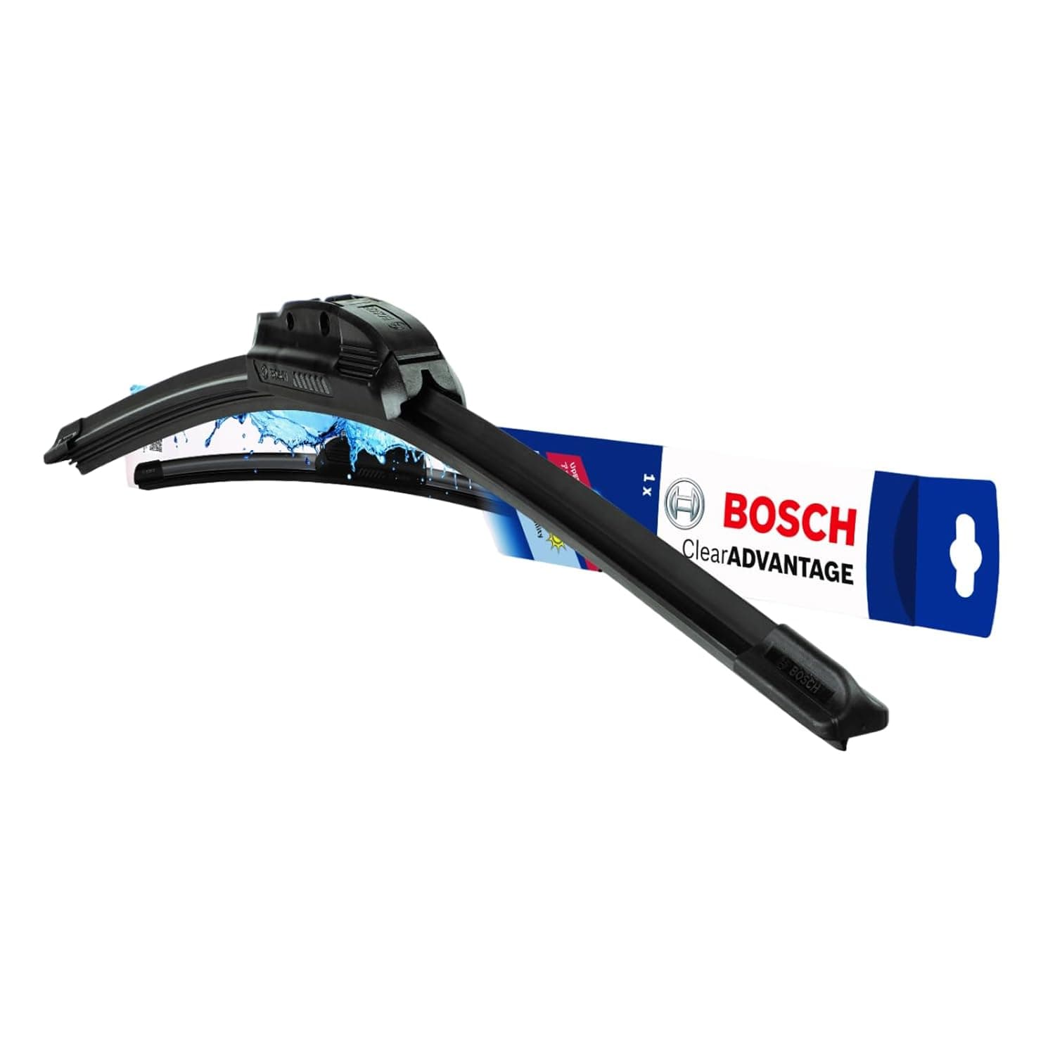 Bosch Wiper Blade 3397016575KTS CLEAR Advantage, Single, 15 Inch, Driver Side, Comes with Easy to Install Quick-clip Adapter