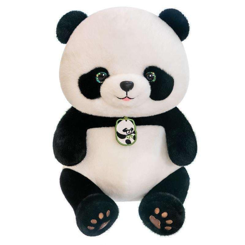 Hug N Feel Ultra Soft Panda Stuffed Toy (35 cm) with Openable Locket Medallion – Non-Toxic Plush Bear, for Kids & Toddlers
