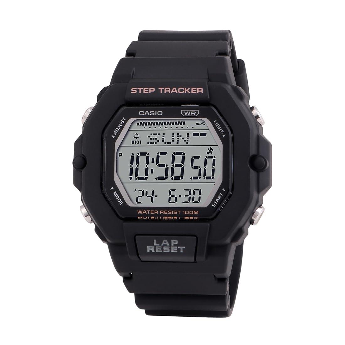 Casio Unisex Plastic Digital Black Dial Watch-Lws-2200H-1Avdf, Band Color-Black