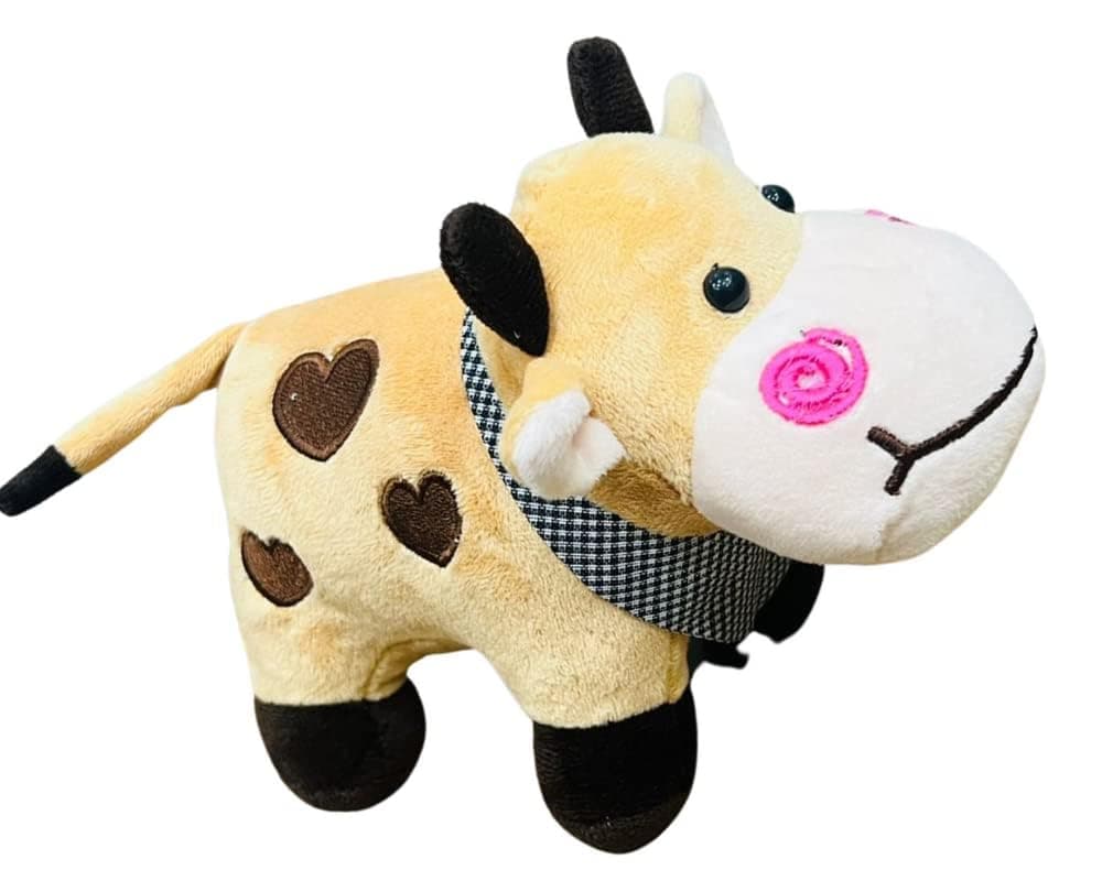 HUG 'n' FEEL SOFT TOYS – Brown Cow 28cm Soft Toy Plush Toy | Big Stuffed Animal | Ultra Soft, Huggable & Cuddly Gift for Kids, Girls, Boys | Perfect for Birthday, Valentine’s Day