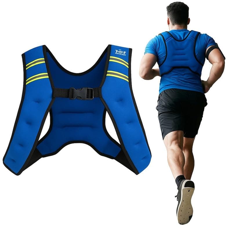 Bodystation Neoprene Weighted Vest for Men & Women – Durable & Comfortable Workout Vest for Fitness, Running, CrossFit, Strength Training & Cardio – Heavy-Duty Design for Home & Gym Use