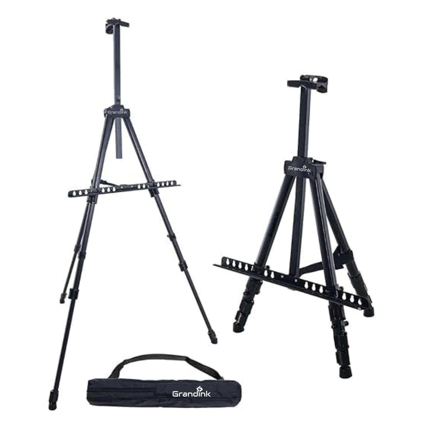 Grandink 6 Feet Tripod Metal Easel Stand Adjustable (Black)