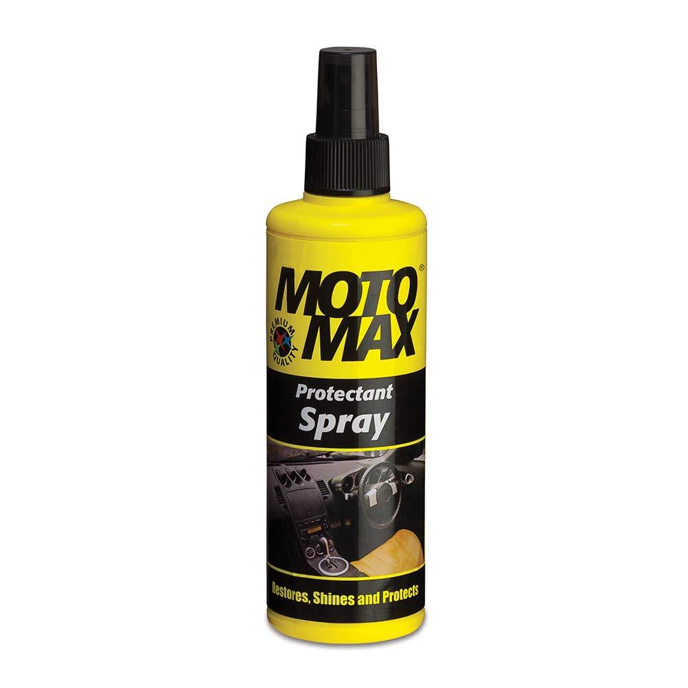 Motomax Protectant Spray (200 ml)| Repels dust, pollutants| Protect, Restore Faded Vinyl, Plastic, Leather, Dashboard, Rubber, Tyres of Cars, Bikes, Motorcycles & Scooty| Provides Long Lasting Shine