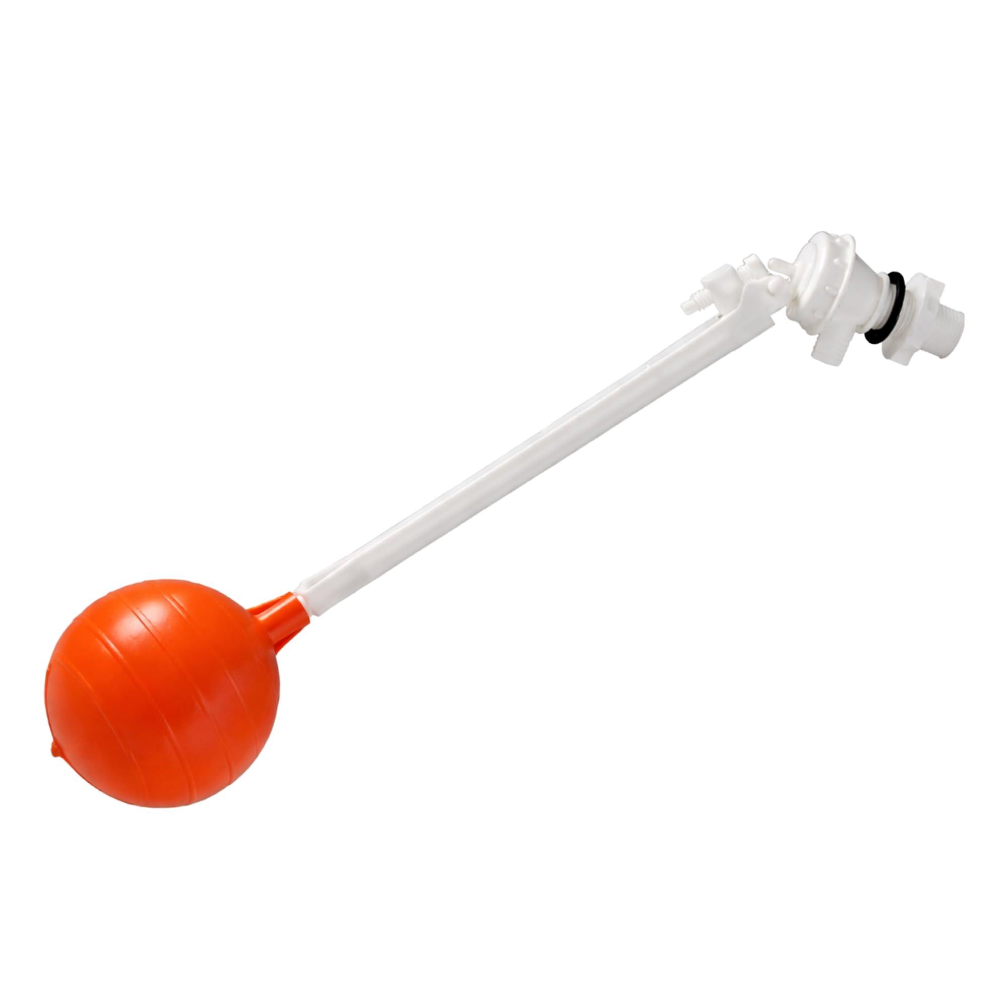 New Ware® Parry Type PVC Ball Cock Float Valve with Ball | Durable Water Level Control Valve for Flush Tank & Toilet Cistern | Automatic Float Ballcock Valve | Plumbing Accessory for Bathroom Home
