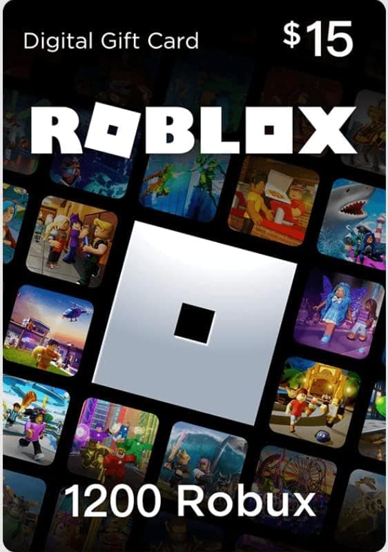Roblox Gift Card Code - $15 Roblox Credit / 1200 Robux [Online Game Code]