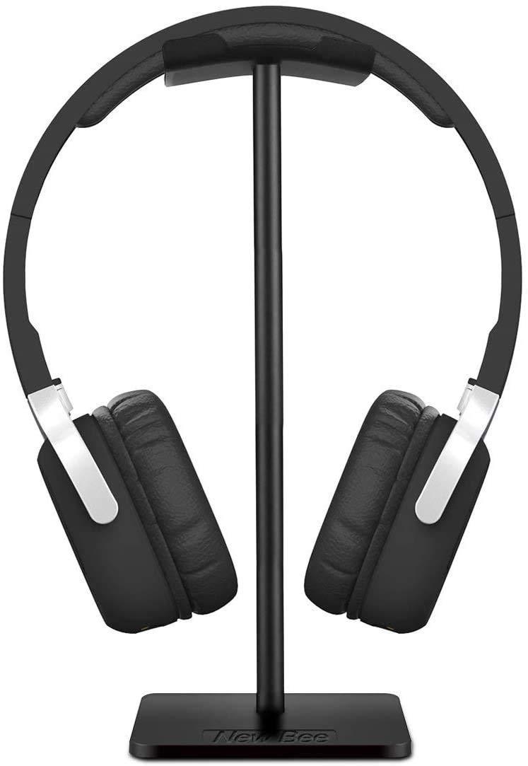 VNJ Accessories Aluminium Tabletop Headphone Stand (Black)