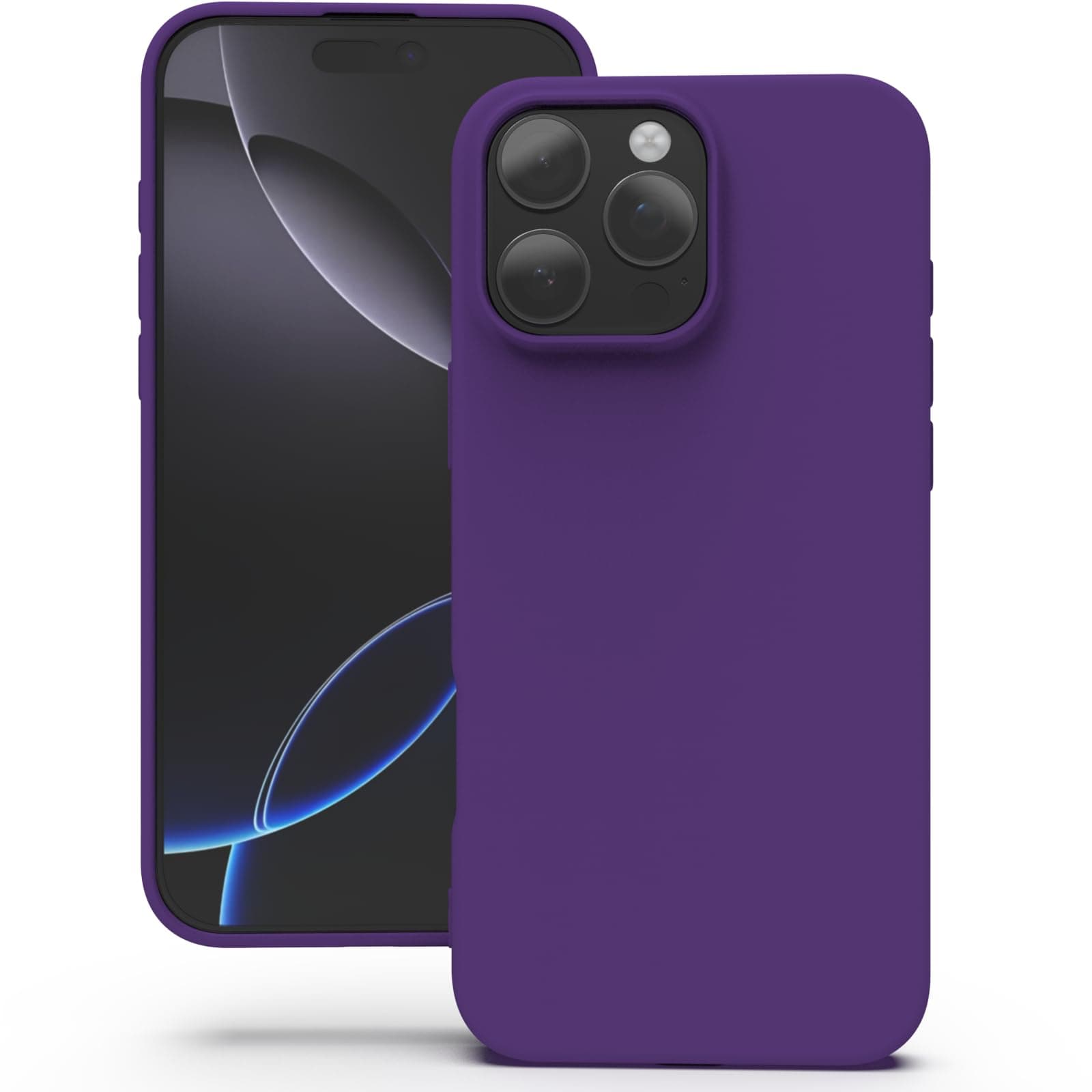 YATWIN Silicone Back Case for iPhone 16 Pro Max, Soft-Touch Phone Back Cover for Apple iPhone 16 Pro Max - Purple